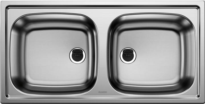 Produktbild Blanco Einbauspüle Top EZ 8 x 4 Edelstahl (Einbauspüle, 43.50 cm, 86 cm)