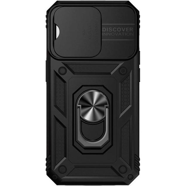 Thumbnail - MU Classic Kickstand Slide Cam Series (Apple iPhone 14 Pro Max), Smartphone Hülle, Schwarz