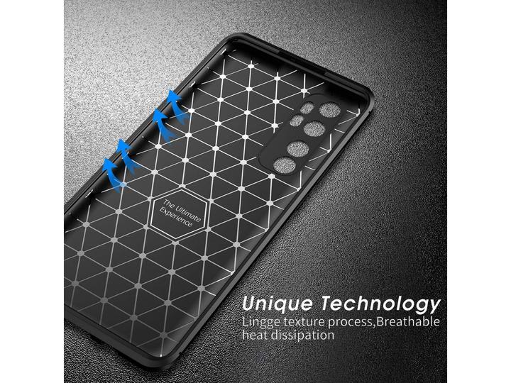 Produktbild Screenguard Xiaomi Mi Note 10 Lite Hülle Carbon Design TPU Case (Xiaomi Mi Note 10 Lite)
