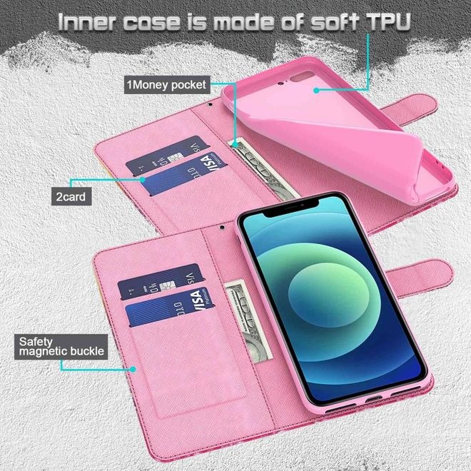 Produktbild MU Style Leder Bookcover Image Series (Apple iPhone 14)
