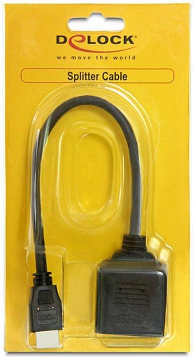 Actual product image Delock Monitor splitter HDMI to 2x HDMI (HDMI, 30.50 cm)