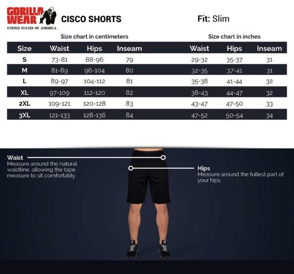 Produktbild Gorilla Wear Cisco Shorts Black/White (S)