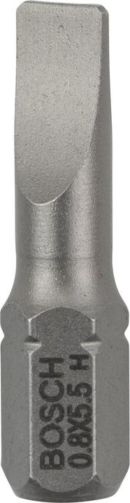 Produktbild Bosch Professional Zubehör Schrauberbit Extra-Hart S 0,8 x 5,5, 25 mm, 25er-Pack (Schraubschlitz)