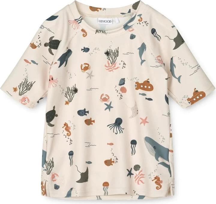 Produktbild Liewood Badeshirt kurzarm Noah Sea Creature Sandy UV50+ (62)