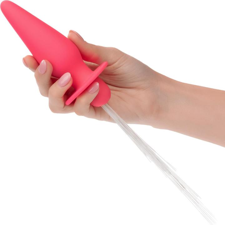 Actual product image CalExotics Southern Lights Light Up Luminous Anal Plug 10 Vibrations Silicone Pink