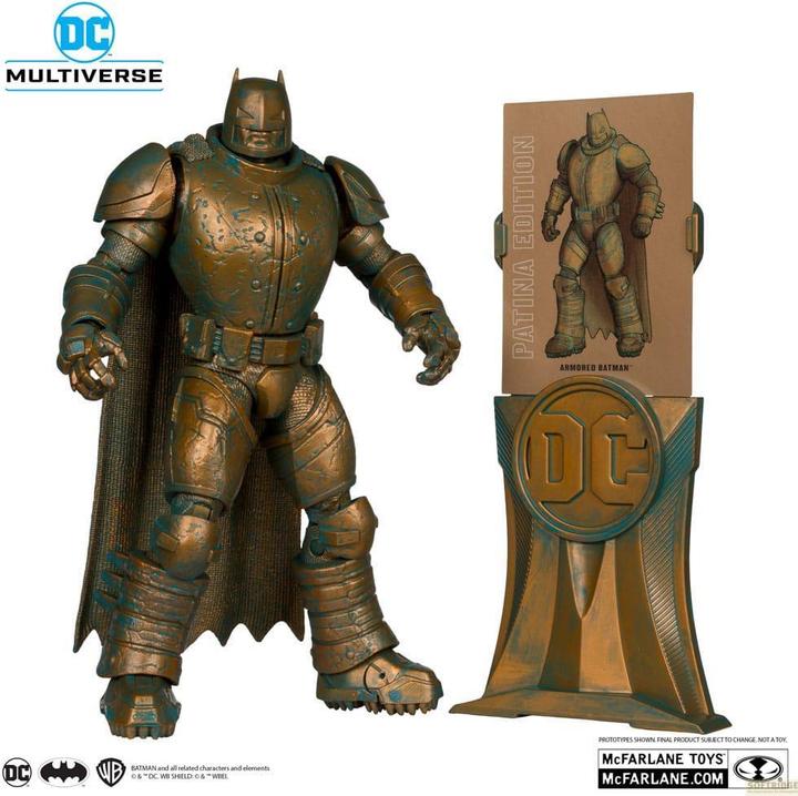 Actual product image McFarlane DC Multiverse Action Figure Armored Batman (Batman: The Dark Knight Returns) Patina Edition (Gold La