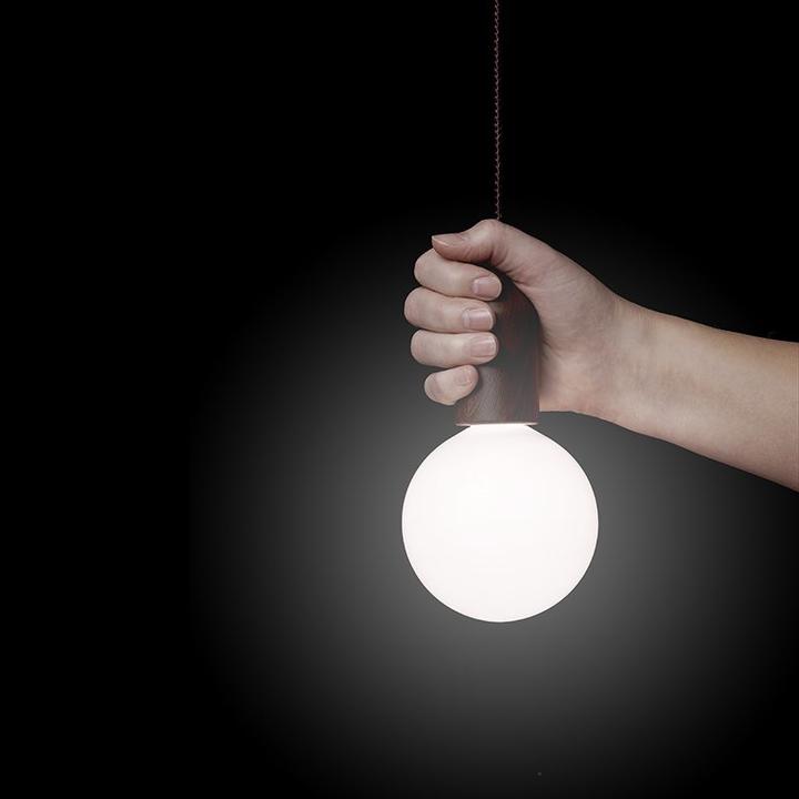 Produktbild ProPlus Retrolampe XL Holzmotiv mit Kordel (50 lm)