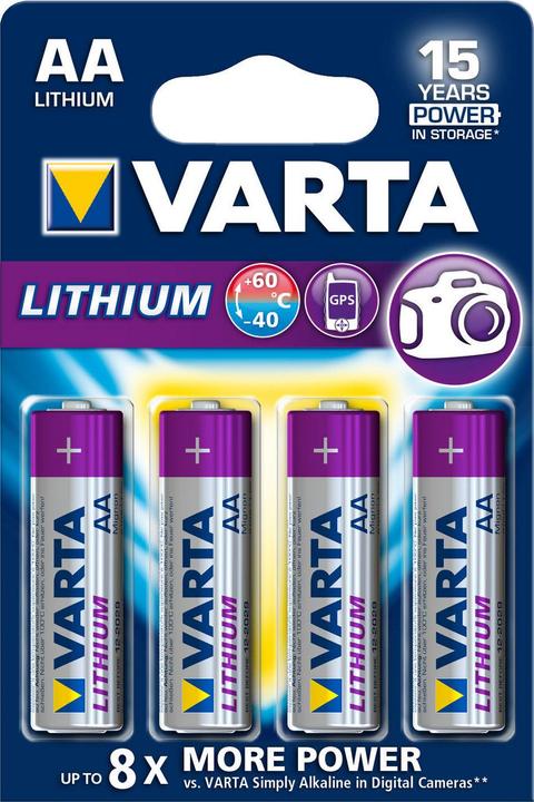 Actual product image Varta ULTRA Lithium (4 pcs., AA, 3000 mAh)