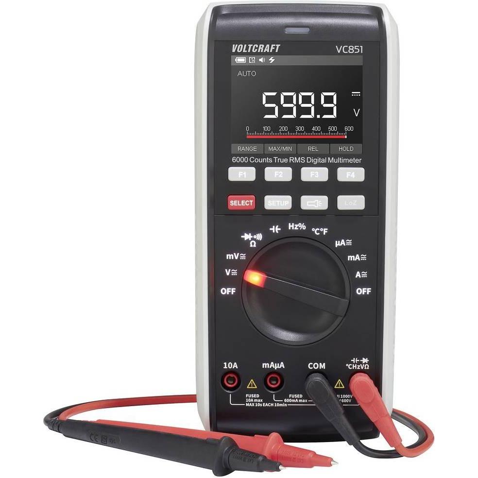 Voltcraft, Multimeter, VC-13110165 Hand-Multimeter kalibriert (ISO) digital CAT III 1000 V, CAT IV 600 V (CAT III 1000V,...