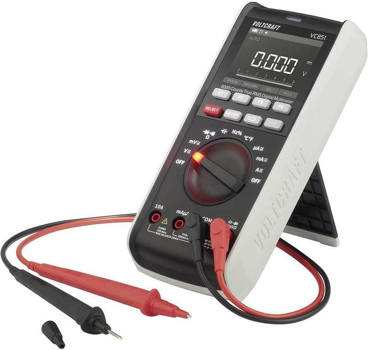 Image du produit Voltcraft VC-13110165 Multimètre portable étalonné (ISO) numérique CAT III 1000 V, CAT IV 600 V (CAT IV 600V, CAT III 1000V)