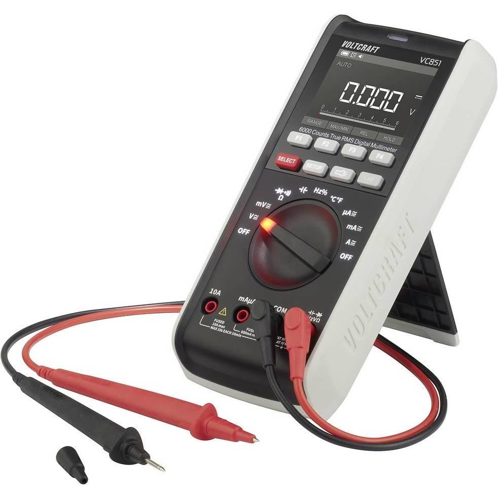 Thumbnail - Voltcraft, Multimeter, VC-13110165 Hand-Multimeter kalibriert (ISO) digital CAT III 1000 V, CAT IV 600 V (CAT III 1000V,...