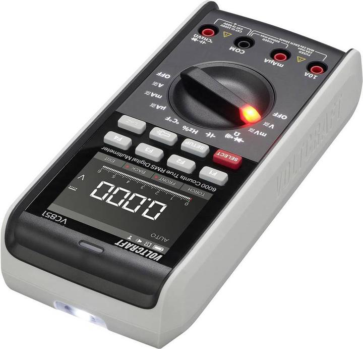 Image du produit Voltcraft VC-13110165 Multimètre portable étalonné (ISO) numérique CAT III 1000 V, CAT IV 600 V (CAT IV 600V, CAT III 1000V)