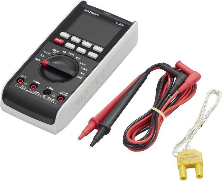 Image du produit Voltcraft VC-13110165 Multimètre portable étalonné (ISO) numérique CAT III 1000 V, CAT IV 600 V (CAT IV 600V, CAT III 1000V)