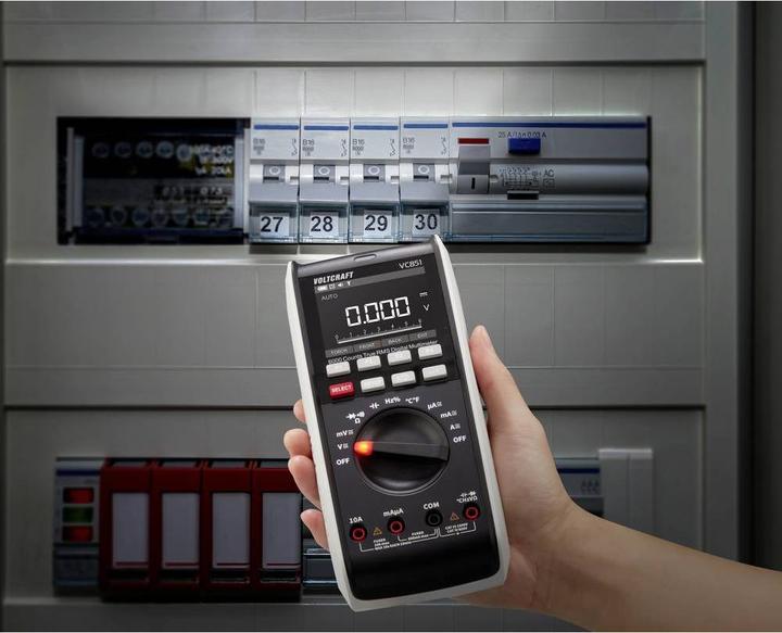 Image du produit Voltcraft VC-13110165 Multimètre portable étalonné (ISO) numérique CAT III 1000 V, CAT IV 600 V (CAT IV 600V, CAT III 1000V)