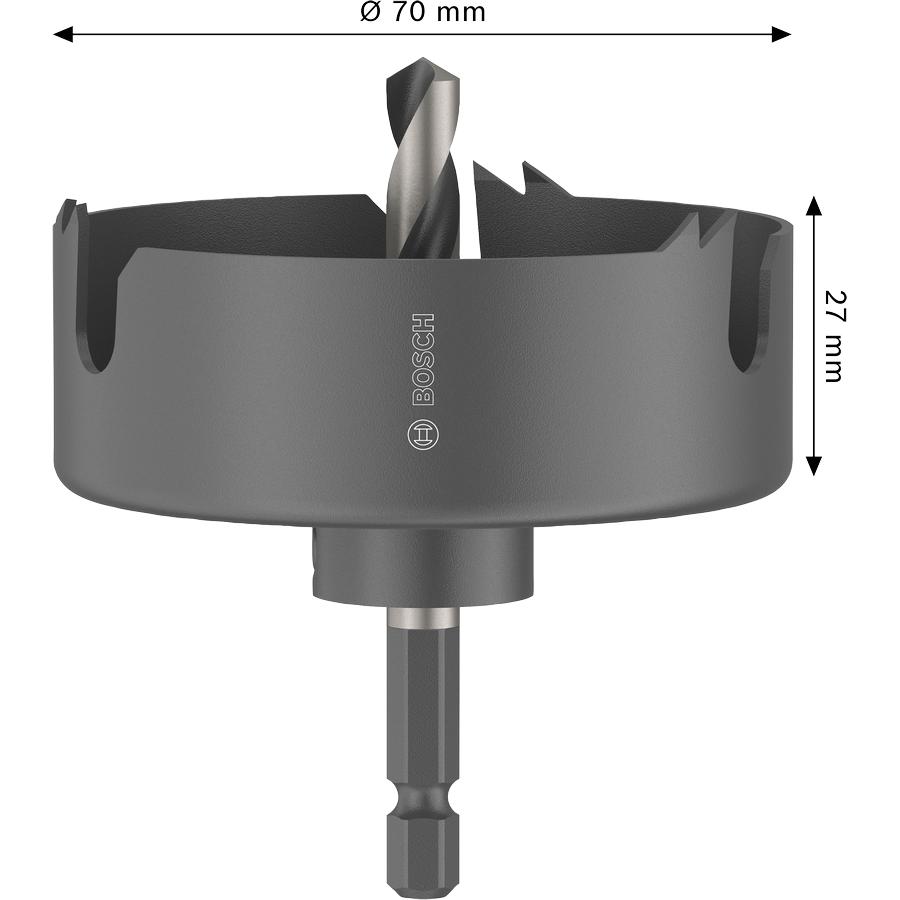 Verto, Sega a tazza, Wood and Drywall Arbored Lochsäge, 70 mm (70 mm)