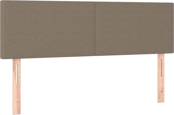 Produktbild VidaXL Boxspringbett Mit Matratze Stoff Taupe (90 x 190 cm)