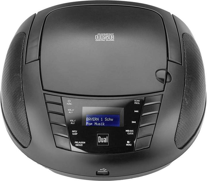 Produktbild Dual Portable DAB+ CD-Boombox mit Bluetooth (DAB+, Bluetooth)