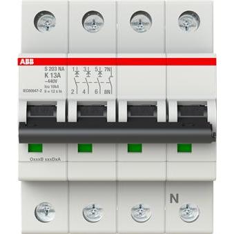 Thumbnail - ABB, Schutzschalter, S203-K13NA Sicherungsautomat K-Char., 6 2CDS253103R0447