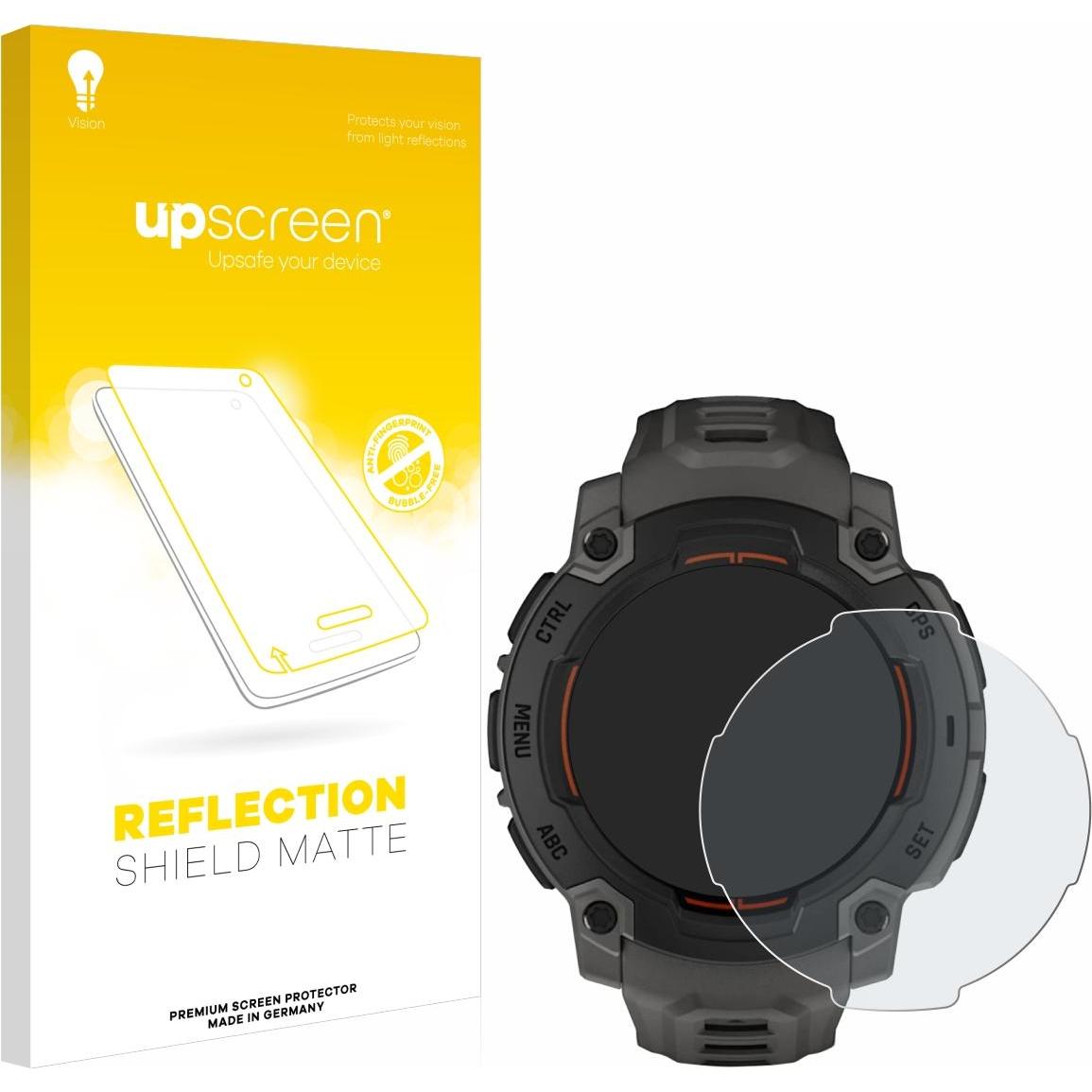 upscreen Schutzfolie Displayschutz Displayschutzfolie Folie Matt Entspiegelungsfolie, Smartwatch Schutzfolie, Grau