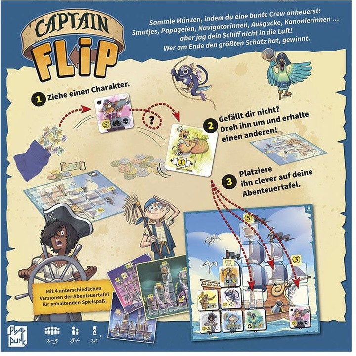 Produktbild Asmodée Captain Flip (Deutsch)