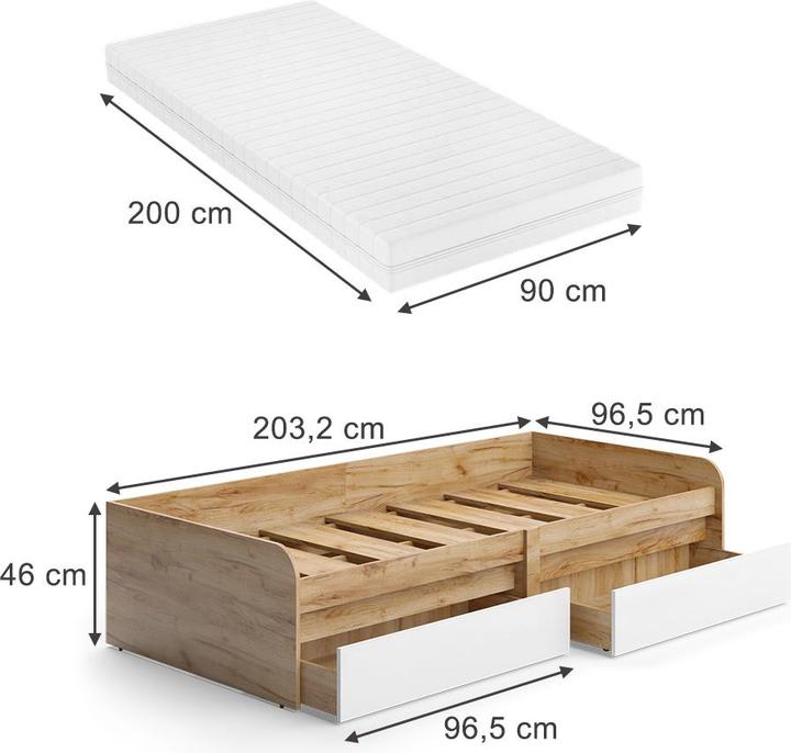 Produktbild Vicco Clario (90 x 200 cm)