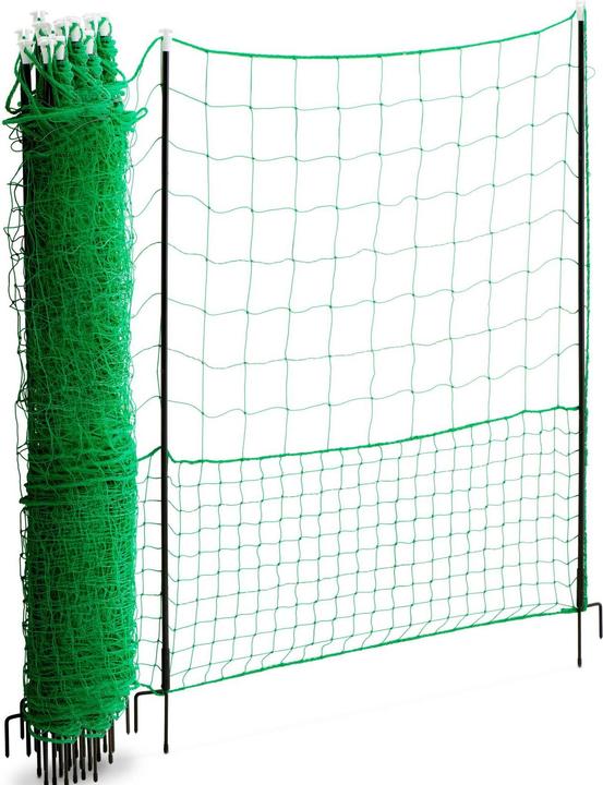 Produktbild Wiesenfield Mobiler Hühnerzaun Geflügelzaun Geflügelnetz Hühnernetz 50 m 125 cm Weidezaun