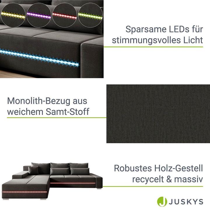 Produktbild Juskys Sofa Davos Links (Ecksofa)