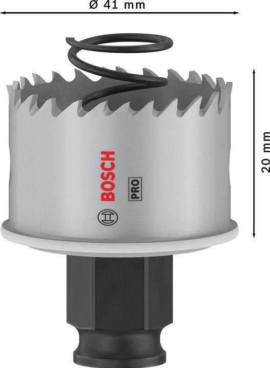 Productafbeelding Bosch Professional Zubehör PRO Plaatmetaal PC Plus gatenzaag, 41 mm (41 mm)