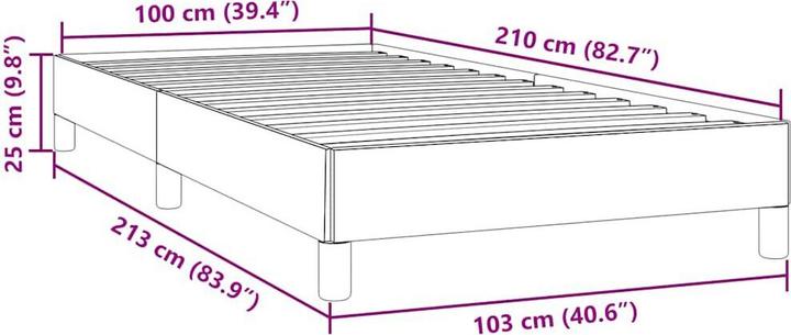 Image du produit vidaXL Bettgestell (100 x 210 cm)