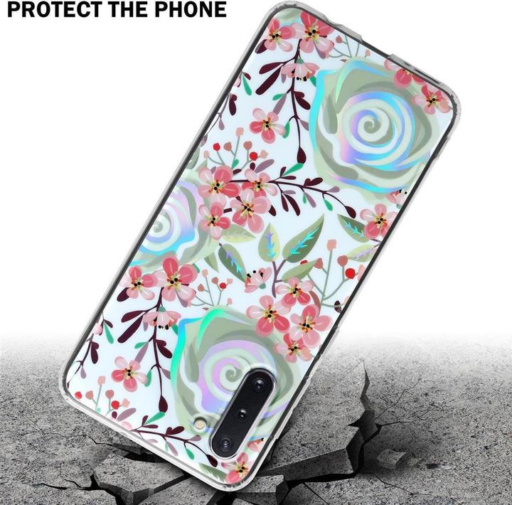 Actual product image Cadorabo IMD TPU Colorful Flowers & Leaves Cover (Samsung Galaxy Note 10)