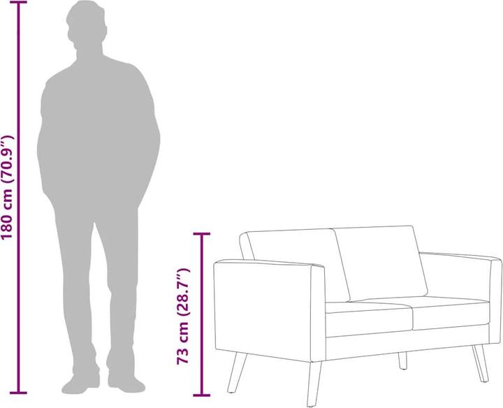 Image du produit vidaXL Sofa (2 places)