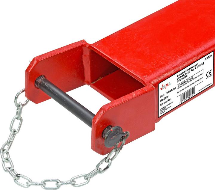 Actual product image Dema Fork extensions 200 x 10.7 x 5.3cm 2pcs