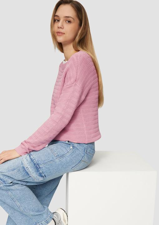 Produktbild S.Oliver Strickpullover Baumwollmix-Pullover mit Strukturmuster (XXL)