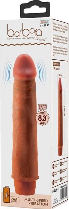Actual product image Baile - Dwarf Realistic Vibrator 21 cm Mulatto