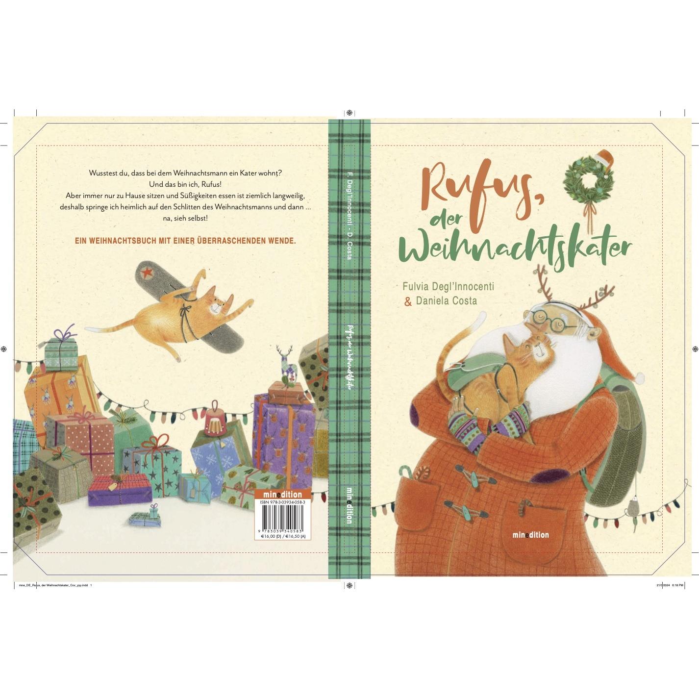 Thumbnail - Rufus, der Weihnachtskater, Kinderbücher von Fulvia Degl'Innocenti, Daniela Costa