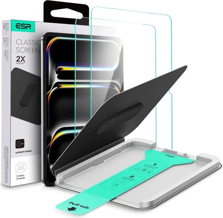 Actual product image ESR UltraFit Classic Screen Protector, for iPad Pro 11, 2 Pack (2 pcs.)