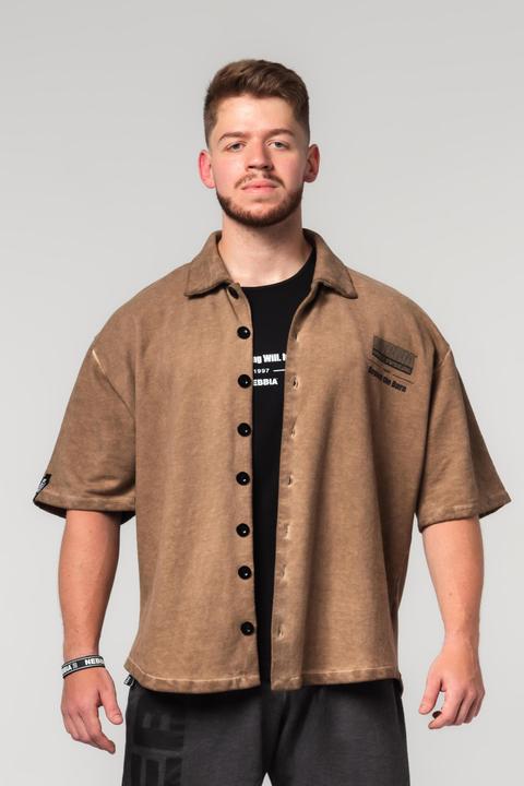 Nebbia Washed-off Oversized T-Shirt 90s THROWBACK (L)
