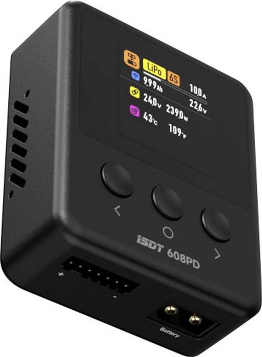 Image du produit Isdt 608PD Smart Modellbau-Multifunktionsladegerät 10 A LiFePO, LiPo, LiHV, NiM