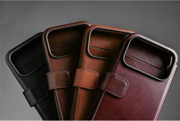 Productafbeelding Nomad Modern Leather Folio - Lederhülle für iPhone Max, Horween-Leder