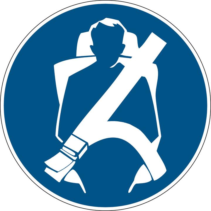Immagine prodotto Brady PIC 259-DIA 200-B7527, Segnaletica obbligatoria - Indossare la cintura di sicurezza