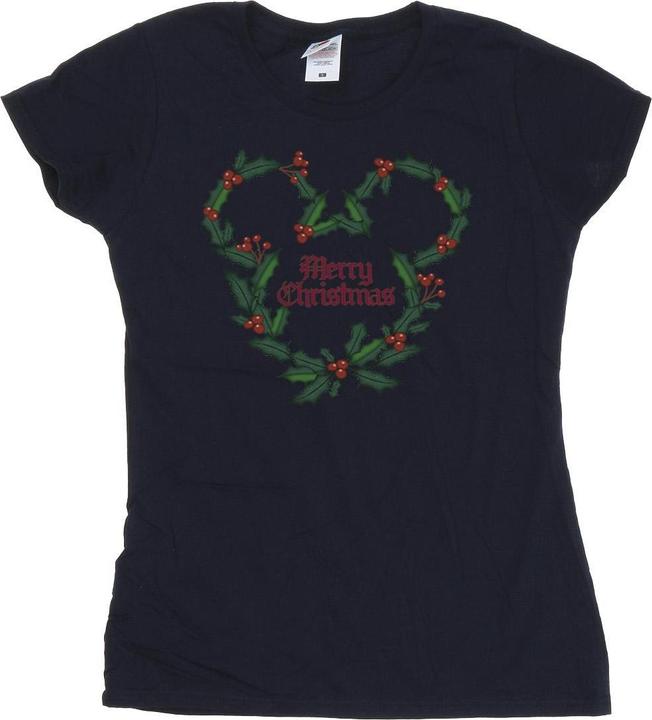 Produktbild Disney Mickey Mouse Merry Christmas Holly TShirt (L)