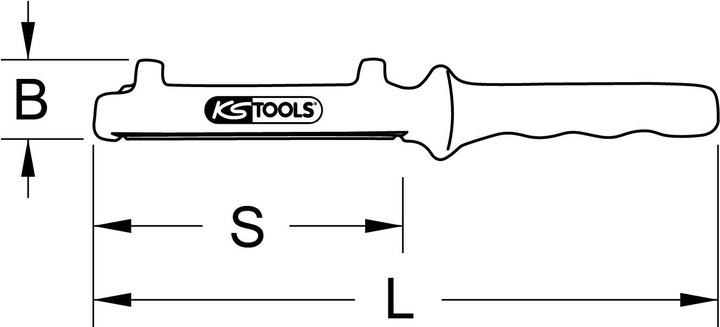 Image du produit KS Tools Scie à gaine isolée, 330mm (0.33 m)