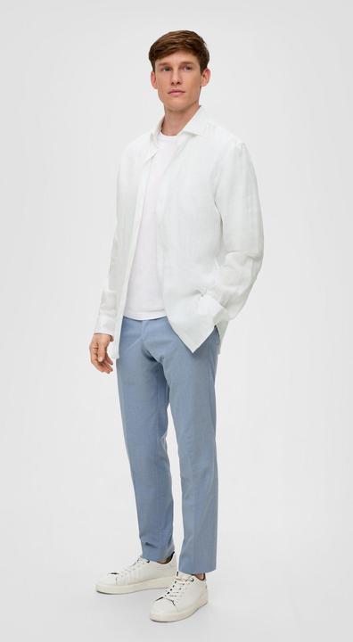 Produktbild S.Oliver Hemd Glänzendes Tailored Fit Hemd aus Leinen (40)