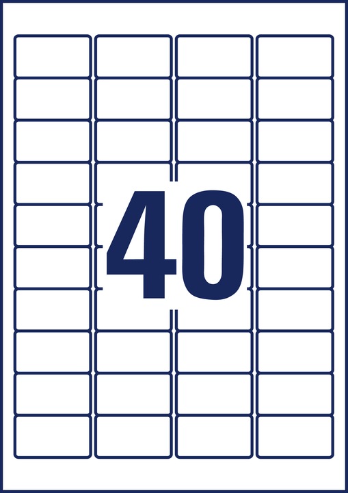 Actual product image Avery Transparent labels