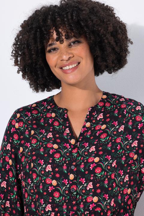 Image du produit Angel of Style Tunique coupe évasée, volants et motif à fleurs (60)