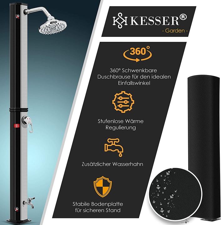 Immagine prodotto Kesser Doccia solare nera / argento