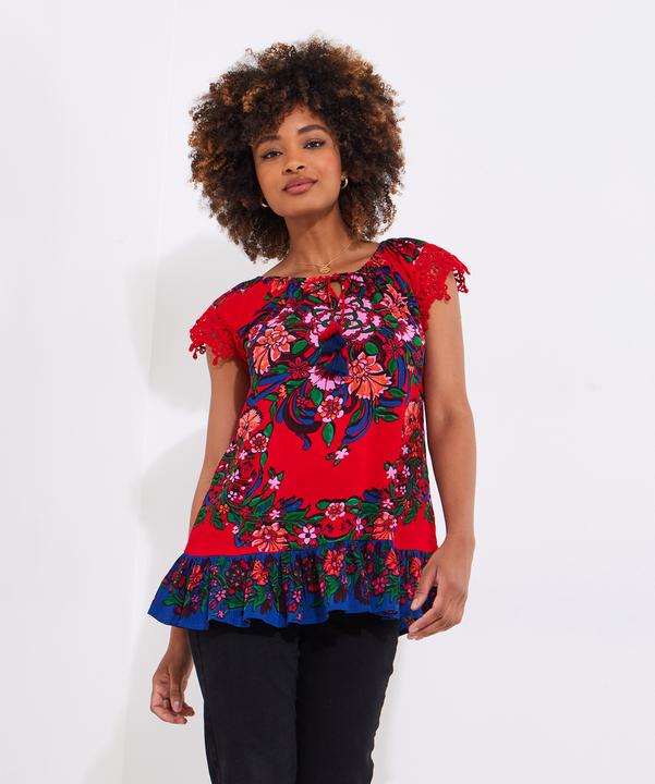 Produktbild Joe Browns Lace Sleeve Tassel Top (42)