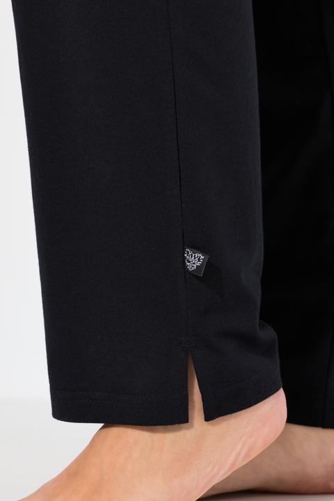 Image du produit Ulla Popken Pyjama 2 pièces, pantalon avec poches, haut col rond et manches courtes chauve-souris (42, 44)