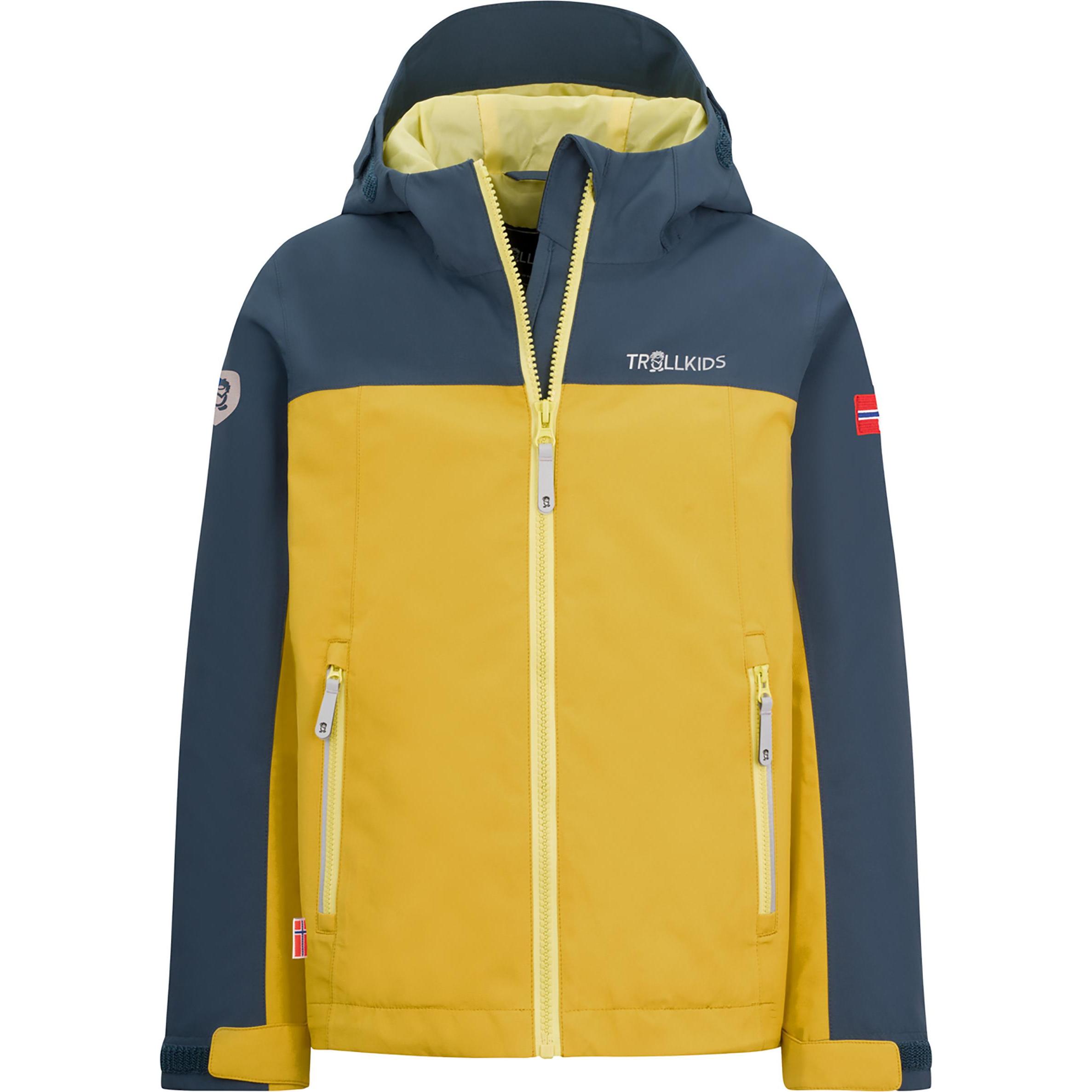 Trollkids, Jungen, Velojacke, Kid's Telemark Jacket (128), Gelb, 128