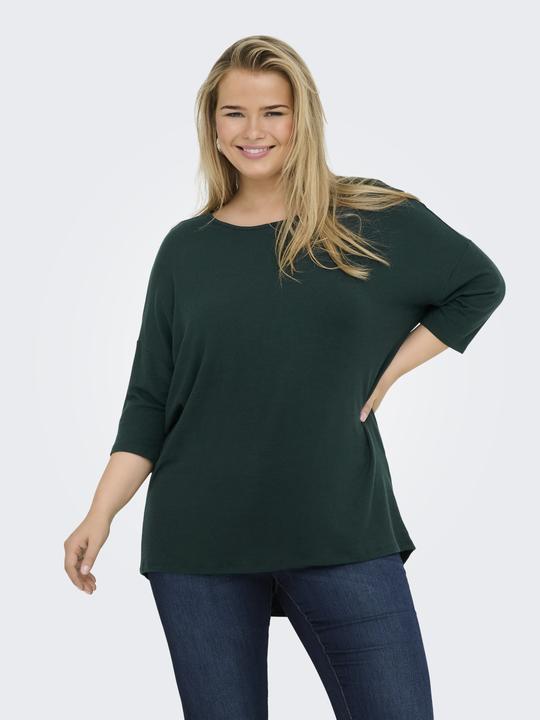 Image du produit Only Haut curvy à la coupe décontractée et aux manches 3/4 (L)